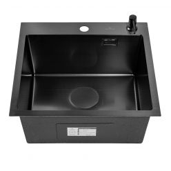 Мойка кухонная Roxen Snake 560220-50-BS 50x48 текстурный графит