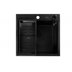Мойка кухонная Roxen Snake 560220-50-BS 50x48 текстурный графит