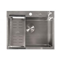 Мойка кухонная Roxen Snake 560220-60-S 60x48 текстурный сатин