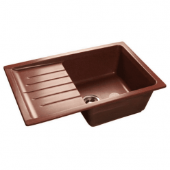 Мойка кухонная GranFest GF-P760L красный марс