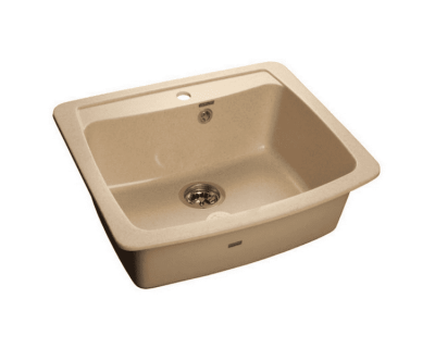 Мойка кухонная GranFest GF-S605 бежевый