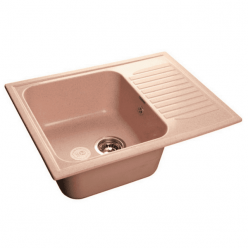 Мойка кухонная GranFest GF-S645L светло-розовый