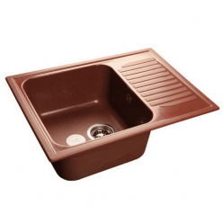 Мойка кухонная GranFest GF-S645L красный марс