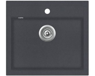 Мойка кухонная AquaSanita Quadro SQQ 100 222 W graphite