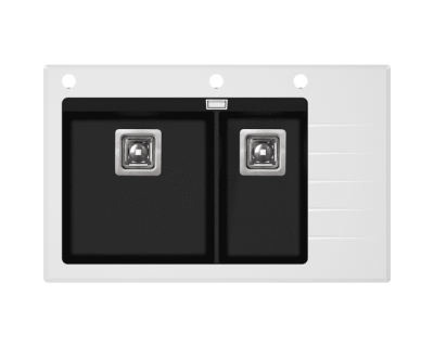 Мойка кухонная AquaSanita Delicia Plus GQD 150 W 601 AW black metallic