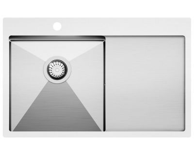 Мойка кухонная Aquasanita Steel LUNA 101N-L 78x50