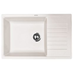 Мойка кухонная ZorG Dello 78 белый камень