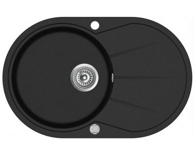 Мойка кухонная AquaSanita Clarus SR 101 601 AW Black Metallic