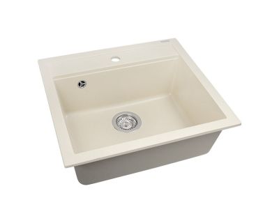 Мойка кухонная AquaSanita Quadro SQQ 100 113 W blanched almond