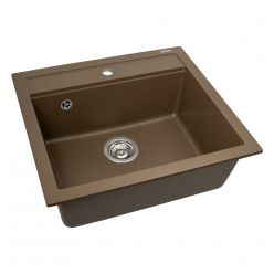 Мойка кухонная AquaSanita Quadro SQQ 100 114 W mocha warm