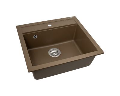Мойка кухонная AquaSanita Quadro SQQ 100 114 W mocha warm