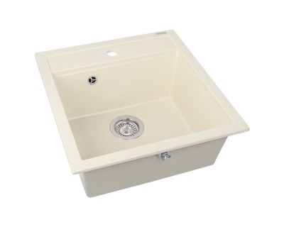 Мойка кухонная AquaSanita Tesa SQT 100 113 W blanched almond