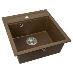 Мойка кухонная AquaSanita Tesa SQT 100 114 W mocha warm