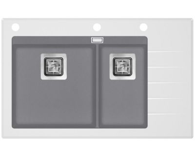 Мойка кухонная AquaSanita Delicia Plus GQD 150 W 202 AW alumetallic