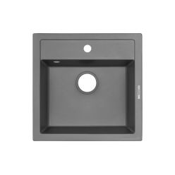 Мойка кухонная ZORG Como 51 серый бетон
