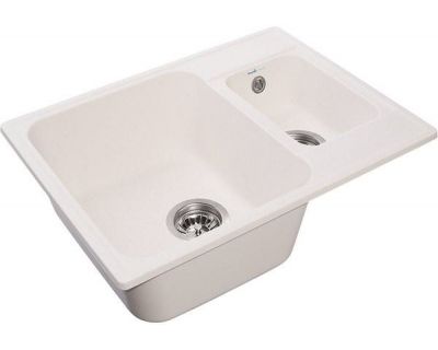 Мойка кухонная GranFest QUARZ Z-09 белая