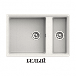 Мойка кухонная GRANFEST GF-LV-760K (белый)