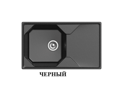 Мойка кухонная GRANFEST GF-U-840L (черный)