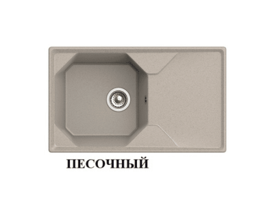 Мойка кухонная GRANFEST GF-U-840L (песочный)