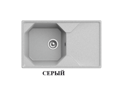 Мойка кухонная GRANFEST GF-U-840L (серый)