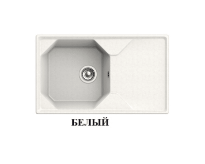 Мойка кухонная GRANFEST GF-U-840L (белый)