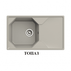 Мойка кухонная GRANFEST GF-U-840L (топаз)