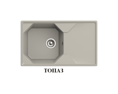 Мойка кухонная GRANFEST GF-U-840L (топаз)