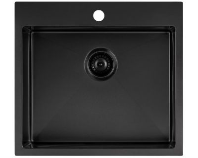 Мойка кухонная ZORG ZRN 5055 Nano PVD Gunblack
