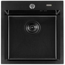 Мойка кухонная из нержавеющей стали ARFEKA AF 500*505 BLACK PVD NANO