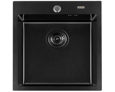 Мойка кухонная из нержавеющей стали ARFEKA AF 500*505 BLACK PVD NANO