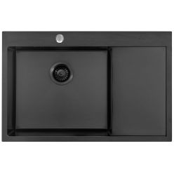 Мойка кухонная из нержавеющей стали ARFEKA AF 780*505 L BLACK PVD NANO