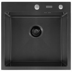 Мойка кухонная из нержавеющей стали ARFEKA ECO AR 500*500 BLACK PVD NANO