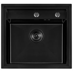 Мойка кухонная из нержавеющей стали ARFEKA ECO AR 520*490 BLACK PVD NANO