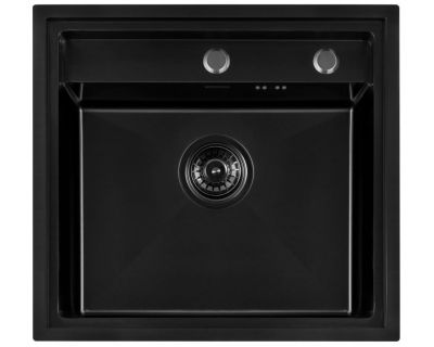 Мойка кухонная из нержавеющей стали ARFEKA ECO AR 520*490 BLACK PVD NANO