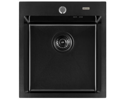 Мойка кухонная из нержавеющей стали ARFEKA AF 450*505 BLACK PVD NANO