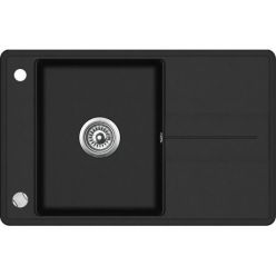 Мойка кухонная AquaSanita Bella SQB 101 601 AW Black Metallic