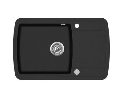 Мойка кухонная AquaSanita Lira SQL 101 601 AW Black Metallic