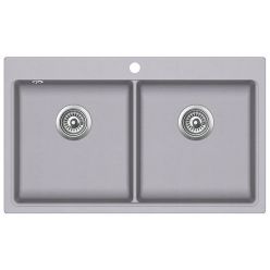 Мойка кухонная AquaSanita Magna SQM 200 202 AW Alumetallic