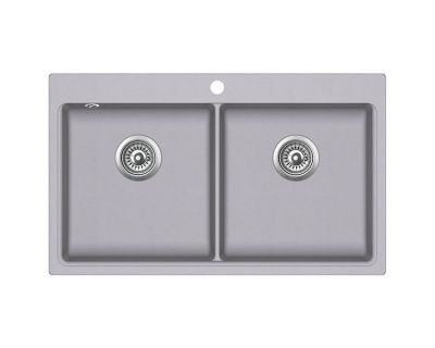 Мойка кухонная AquaSanita Magna SQM 200 202 AW Alumetallic