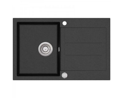 Мойка кухонная AquaSanita Tesa SQT 101 601 AW Black Metallic