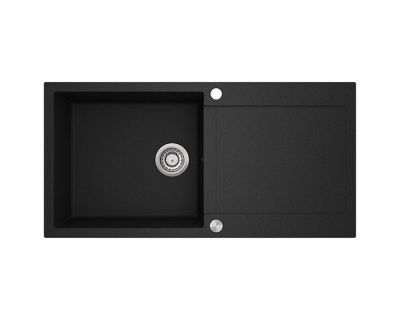 Мойка кухонная AquaSanita Tesa Plus SQT 103 601 AW Black Metallic
