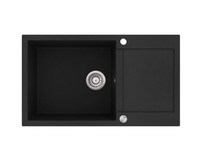 Мойка кухонная AquaSanita Tesa Plus SQT 104 601 AW Black Metallic