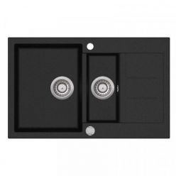 Мойка кухонная AquaSanita Tesa SQT 151 601 AW Black Metallic