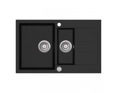 Мойка кухонная AquaSanita Tesa SQT 151 601 AW Black Metallic