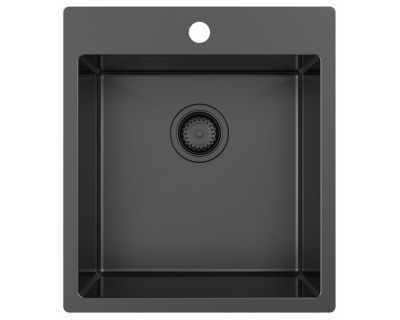 Мойка кухонная ZorG ZRN 5045 Premium PVD Gunblack