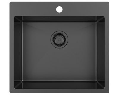 Мойка кухонная ZorG ZRN 5055 Premium PVD Gunblack