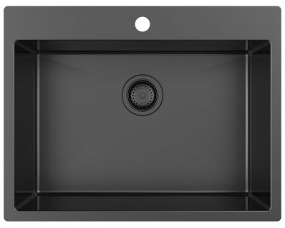 Мойка кухонная ZorG ZRN 5065 Premium PVD Gunblack
