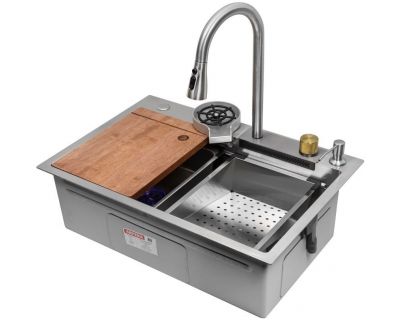 Мойка кухонная из нержавеющей стали ARFEKA ECO AR 680*450 SATIN