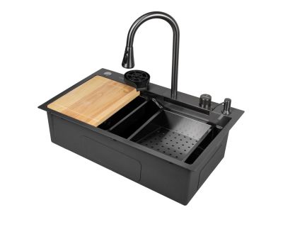 Мойка кухонная ARFEKA AF 750*460 BLACK PVD NANO