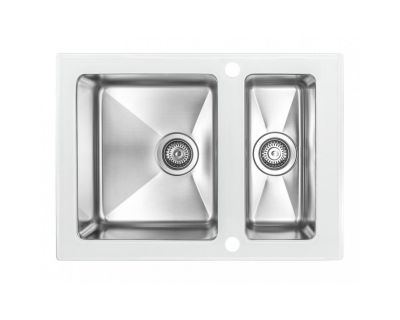 Мойка кухонная ZorG GS 6750-2 White